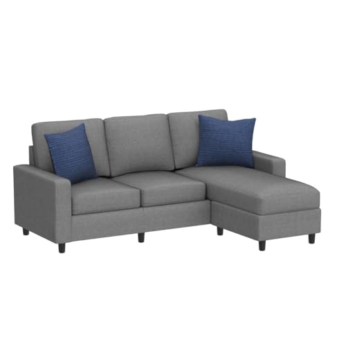 Best Choice Products Upholstered Sectional Sofa for Small Spaces - Gray