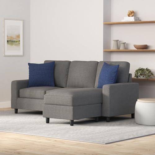 Best Choice Products Upholstered Sectional Sofa for Small Spaces - Gray