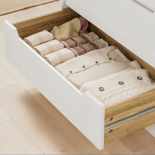 6-Drawer White Dresser with Large Storage for Bedroom and Home Office