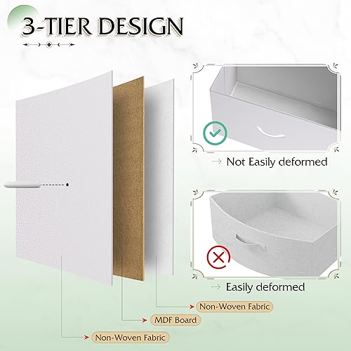 12-Drawer Tall Dresser for Bedroom Closet and Fabric Storage