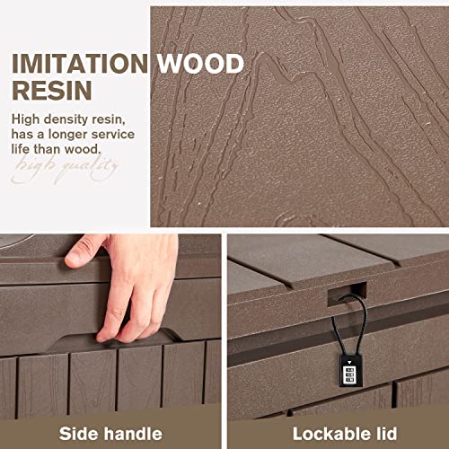 Waterproof Outdoor Storage Box for Patio Furniture and Garden Tools