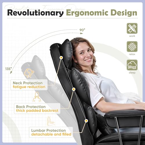 Executive Leather Office Chair for Big and Tall People