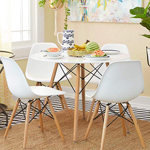 White Round Dining Table for Small Spaces