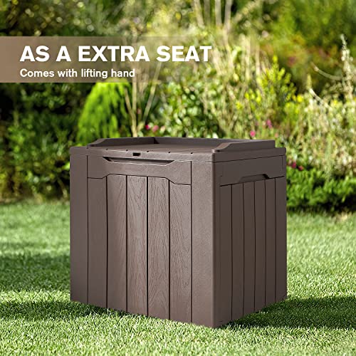 Waterproof Outdoor Storage Box for Patio Furniture and Garden Tools