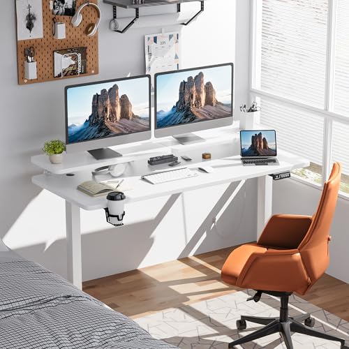 Ergonomic Electric Standing Desk with Monitor Stand