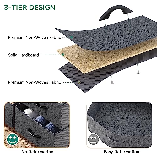 A Simplified Version of the Title: YITAHOME 9-Drawer Fabric Dresser - Storage Organizer for Living Room and Entryway