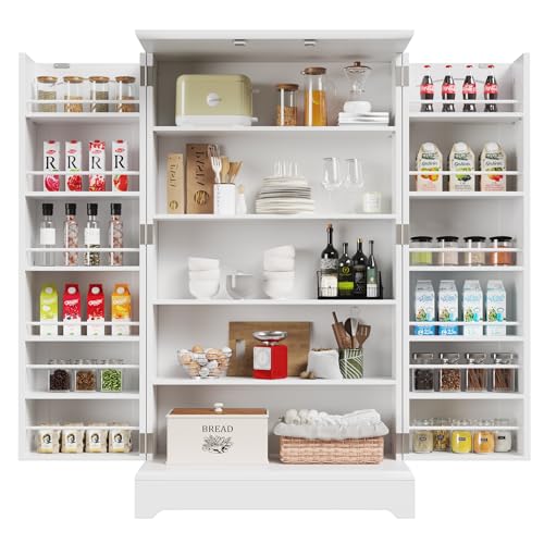 41-Piece Kitchen Pantry Cabinet with Doors & Adjustable Shelves