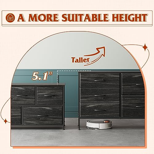 5-Drawer Bedroom Dresser Organizer for Living and Hall Spaces