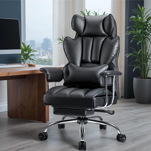 Executive Leather Desk Chair for Big and Tall Individuals