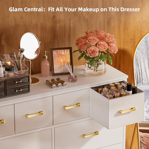 12-Drawer White Dresser for Bedroom and Beyond