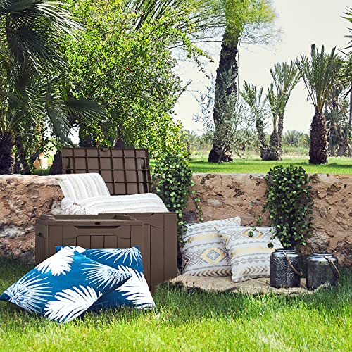 Waterproof Outdoor Storage Box for Patio Furniture and Garden Tools
